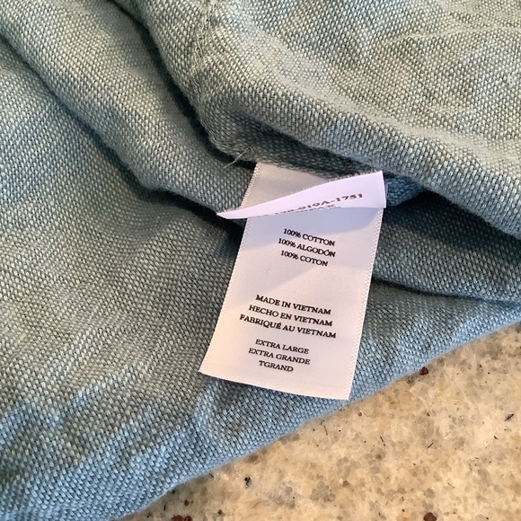 Rails Men's Greenish Blue Cotton Shirt Size XL - Picture 5 of 8